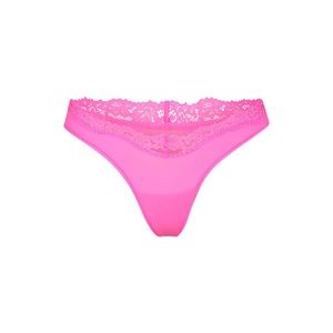 {SKIMS} FITS EVERYBODY LACE DIPPED THONG [TAFFY]